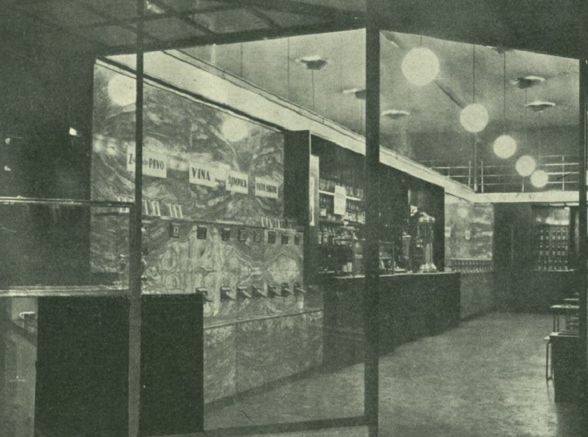 Prvi automatski-buffet u Ilici 17 snimljen 1930-ih godina